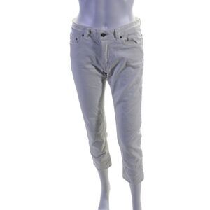 ACNE Studios Women's Midrise Five Pockets Straight Leg Jeans Pants White Size 27